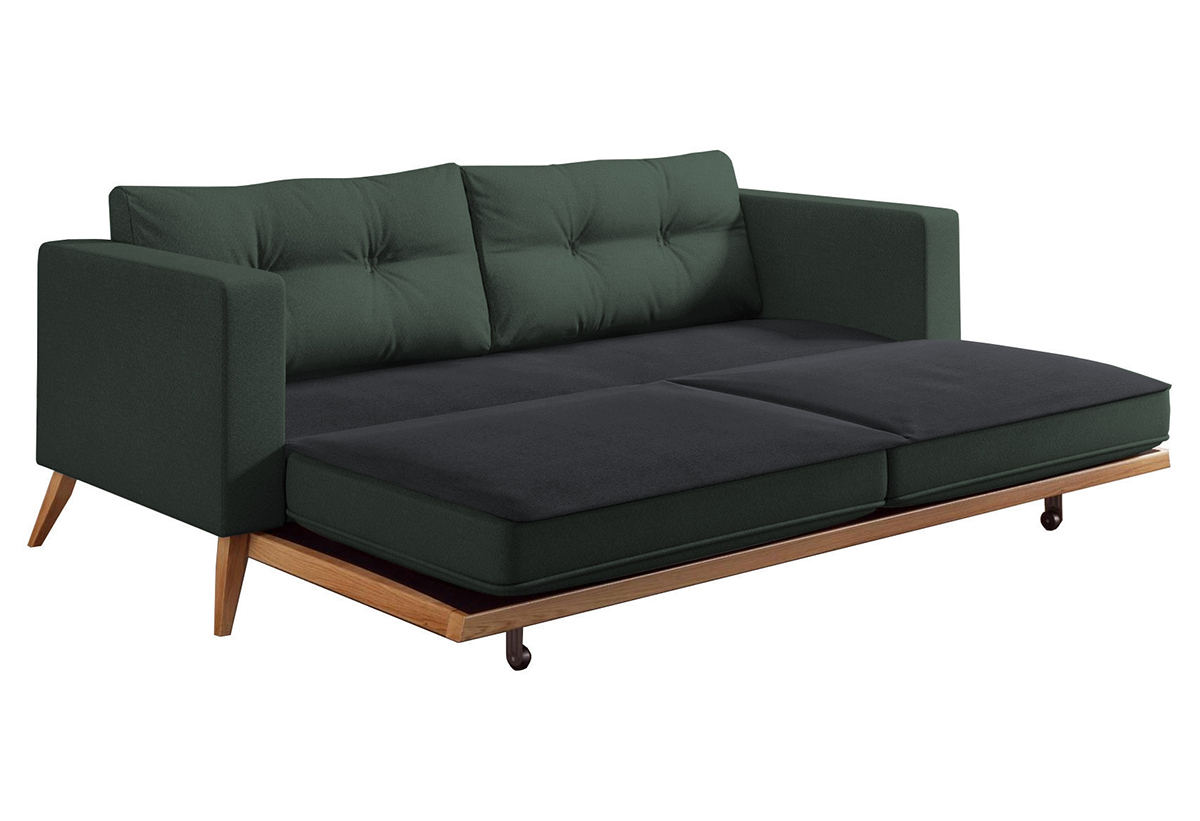 Απεικονίζει Καναπέ-Κρεβάτι Nachevi σε λειτουργία κρεβατιού.